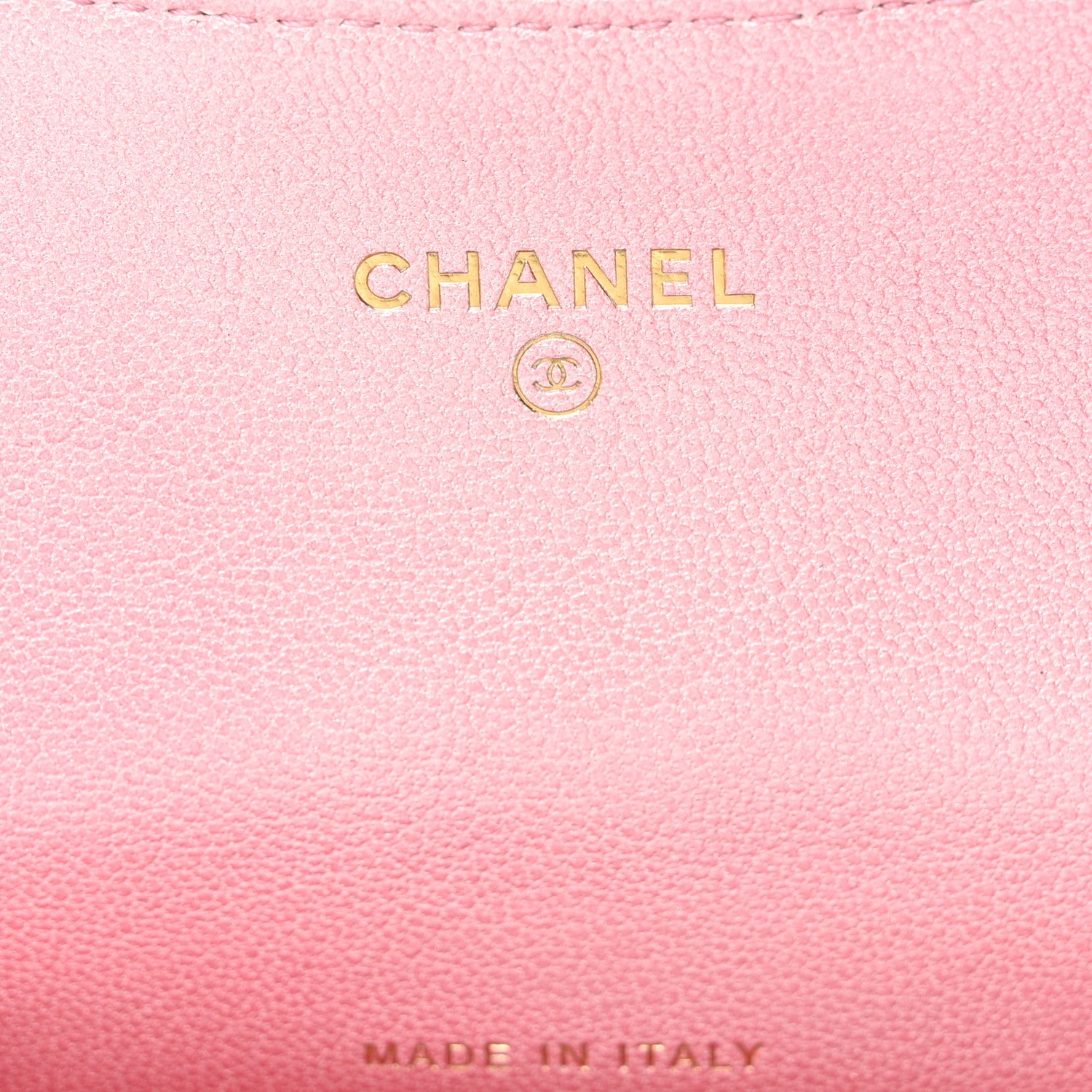 Chanel Cloudy Pearly Goatskin Quilted Flap Card Holder Wallet Pink 6 of 9