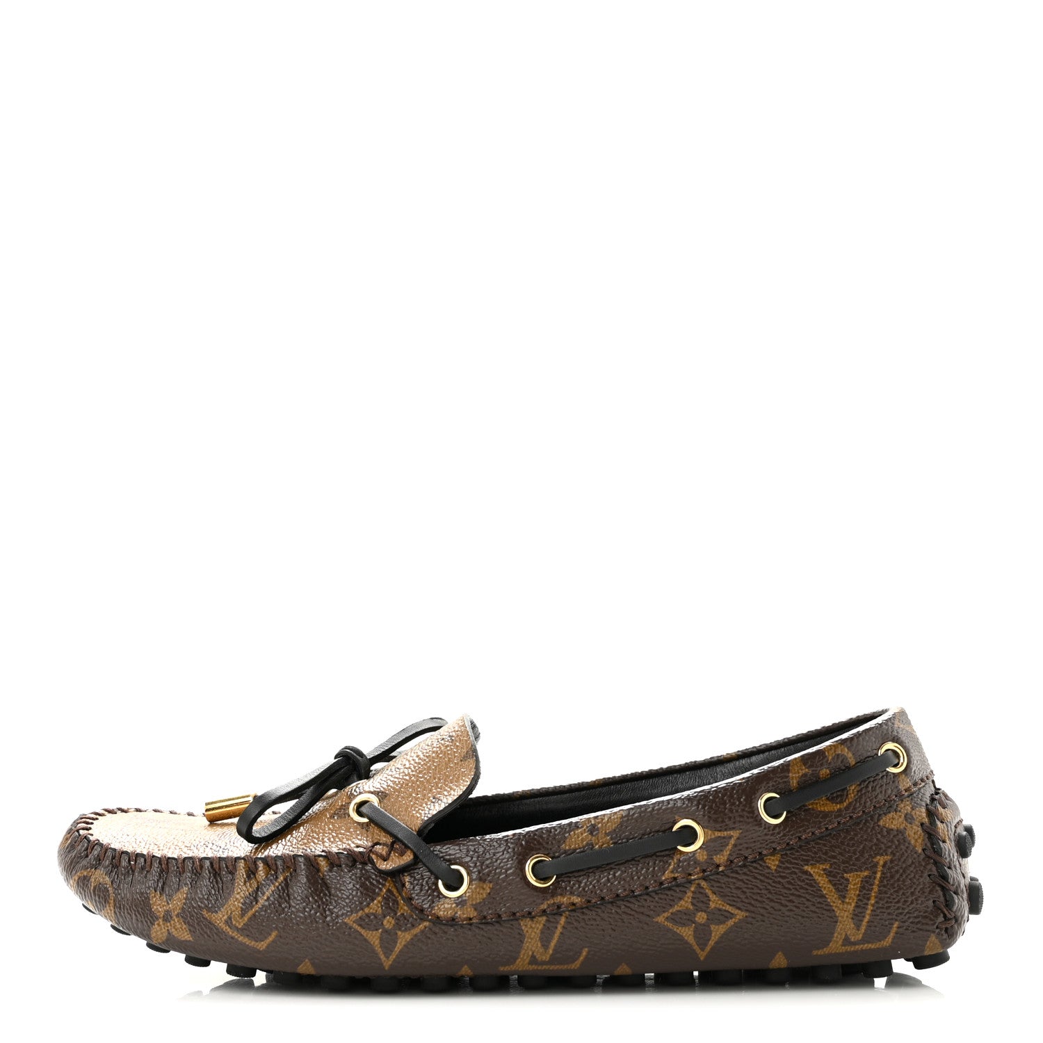 Louis Vuitton Patent Reverse Monogram Gloria Loafers 37 1 of 10