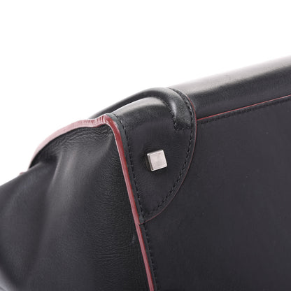 Celine Smooth Calfskin Mini Luggage Black Pink Trim 7 of 11