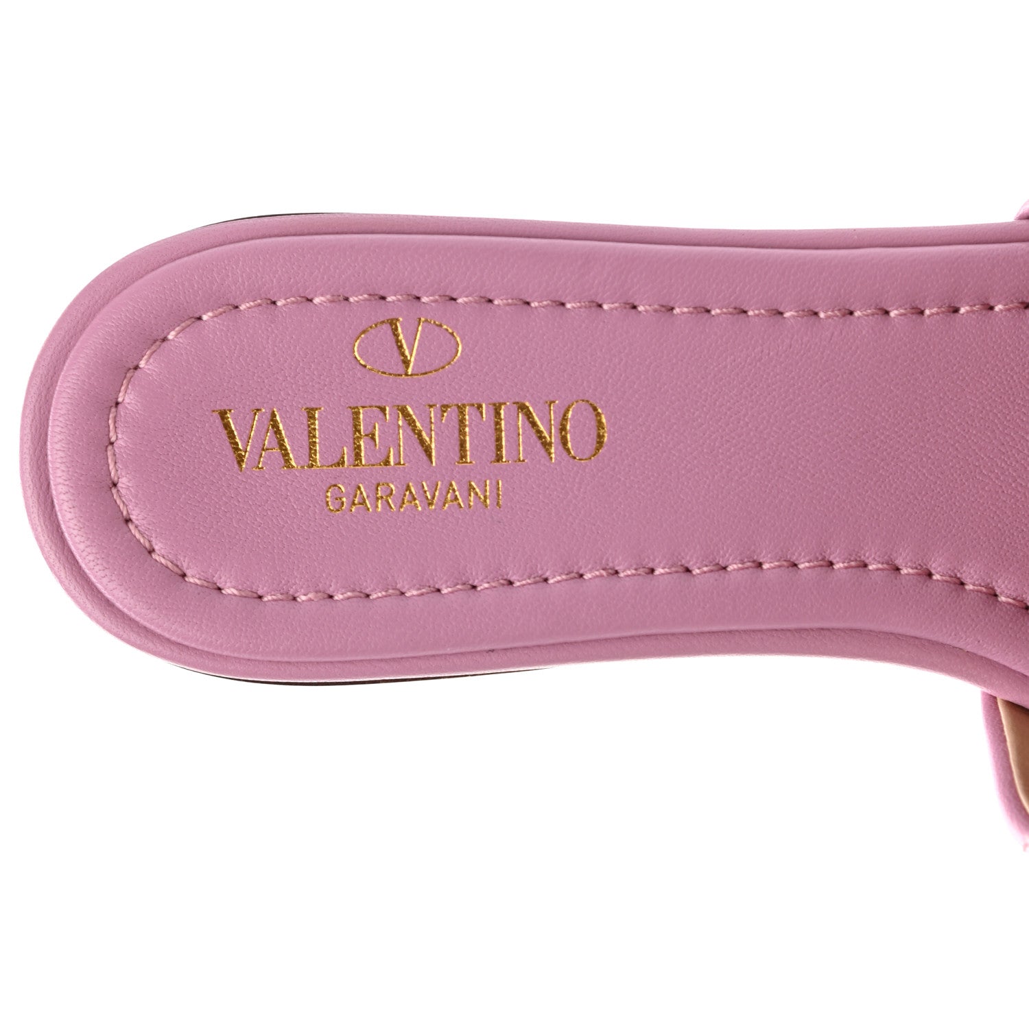 Valentino Garavani Nappa Roman Stud Flat Slide Sandals 35.5 Giacinto 7 of 9