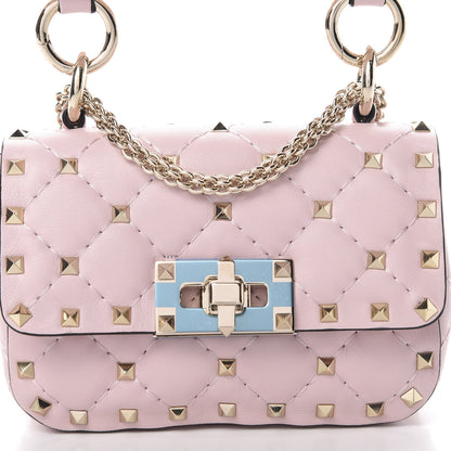 Valentino Garavani Nappa Micro Rockstud Spike Shoulder Bag Rose Quartz 7 of 10
