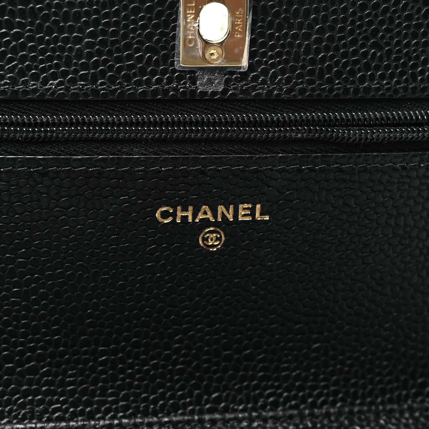 Chanel Caviar Quilted CC Turnlock Wallet On Chain WOC Black 6 of 11