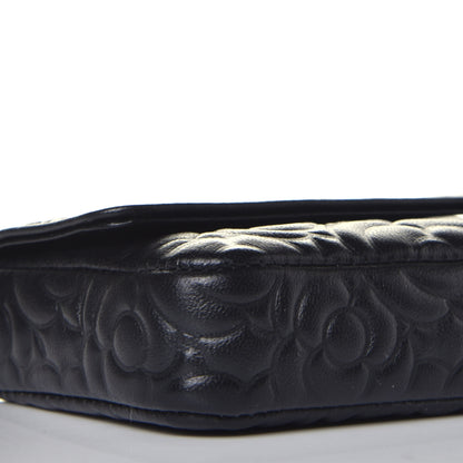 Chanel Caviar Camellia Embossed Chain Belt Bag Black 8 of 9