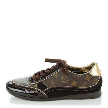 Louis Vuitton Patent Monogram Globe Trotter Sneakers 39.5 1 of 8