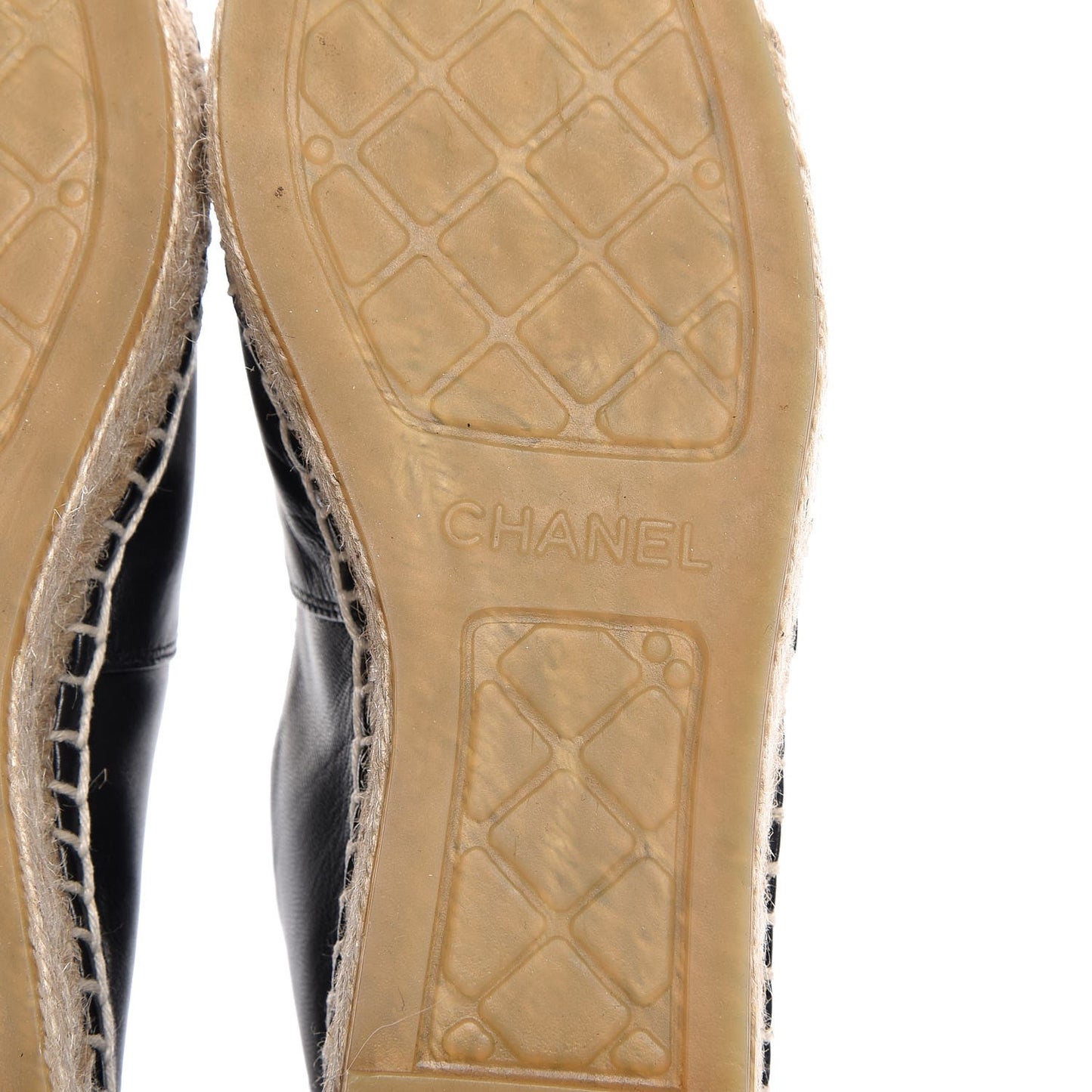 Lambskin CC Espadrilles 35 Black