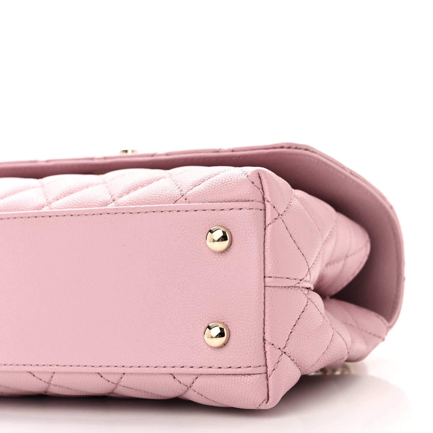 Chanel Caviar Quilted Mini Coco Handle Flap Light Pink 10 of 11