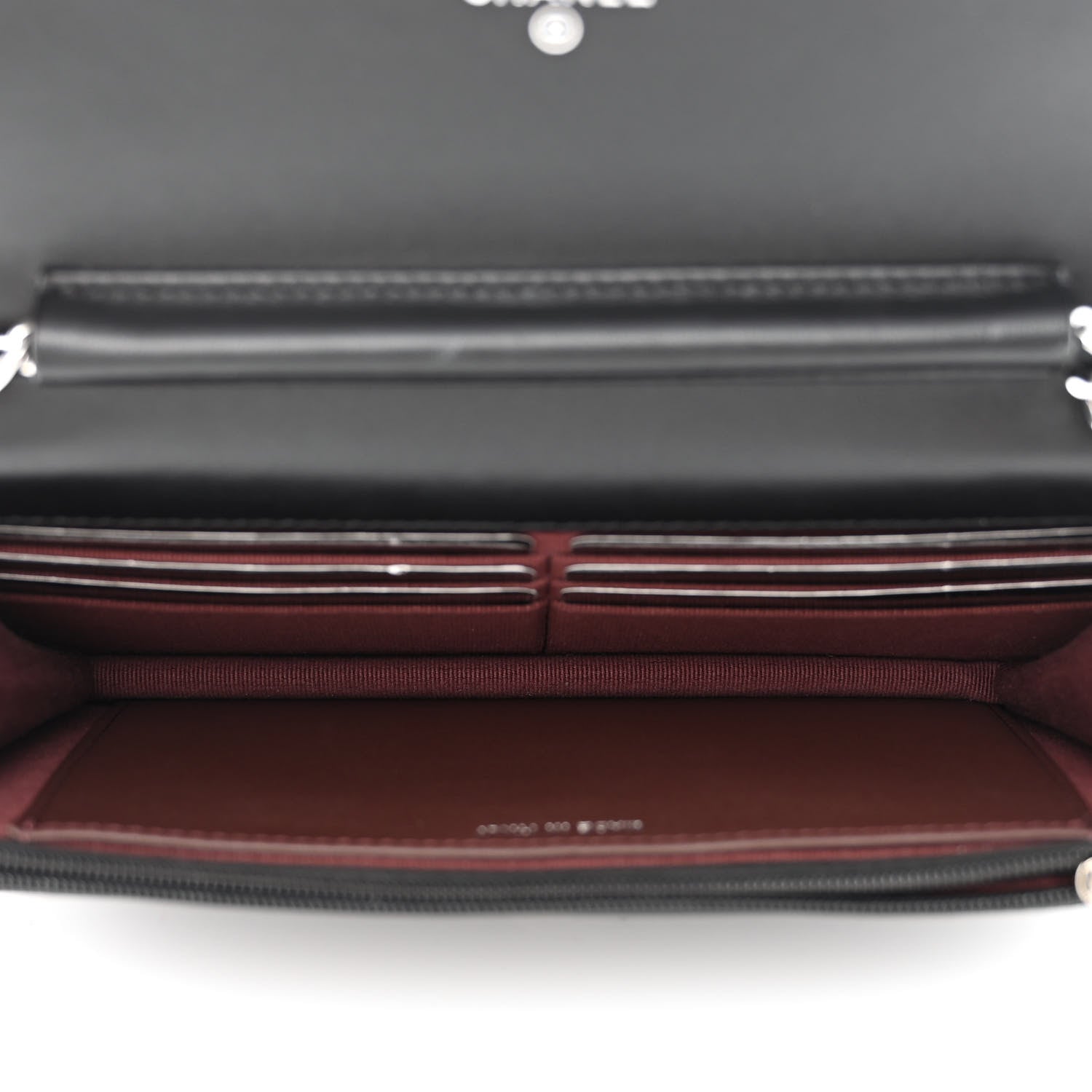 Chanel Lambskin Quilted Wallet On Chain WOC Black 5 of 12