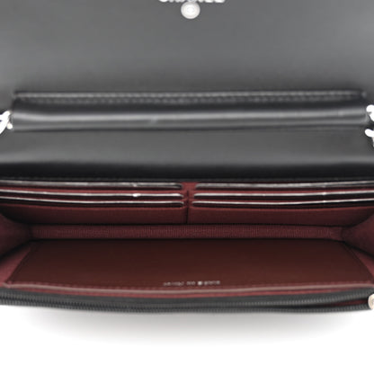 Chanel Lambskin Quilted Wallet On Chain WOC Black 5 of 12