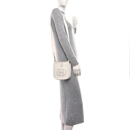 Hermes Taurillon Clemence Amazone Evelyne TPM New White 2 of 10