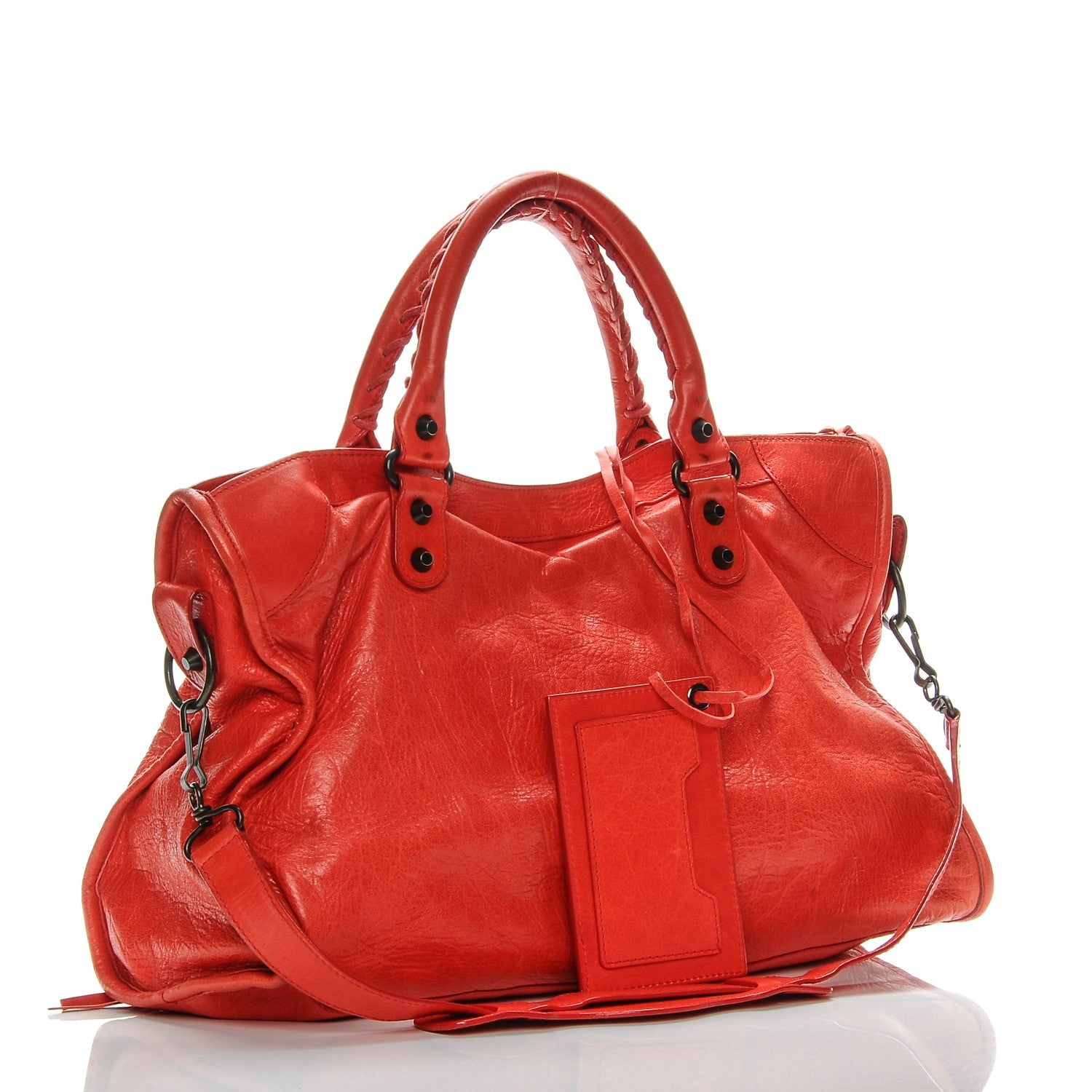Balenciaga Agneau Classic Hardware City Vermillion 3 of 12
