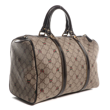 Gucci GG Plus Monogram Hearts Medium Joy Boston Dark Brown 3 of 7
