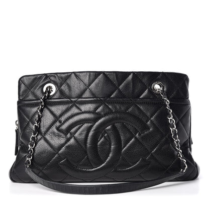 Chanel Caviar Quilted Timeless CC Soft Tote Black 1 of 14