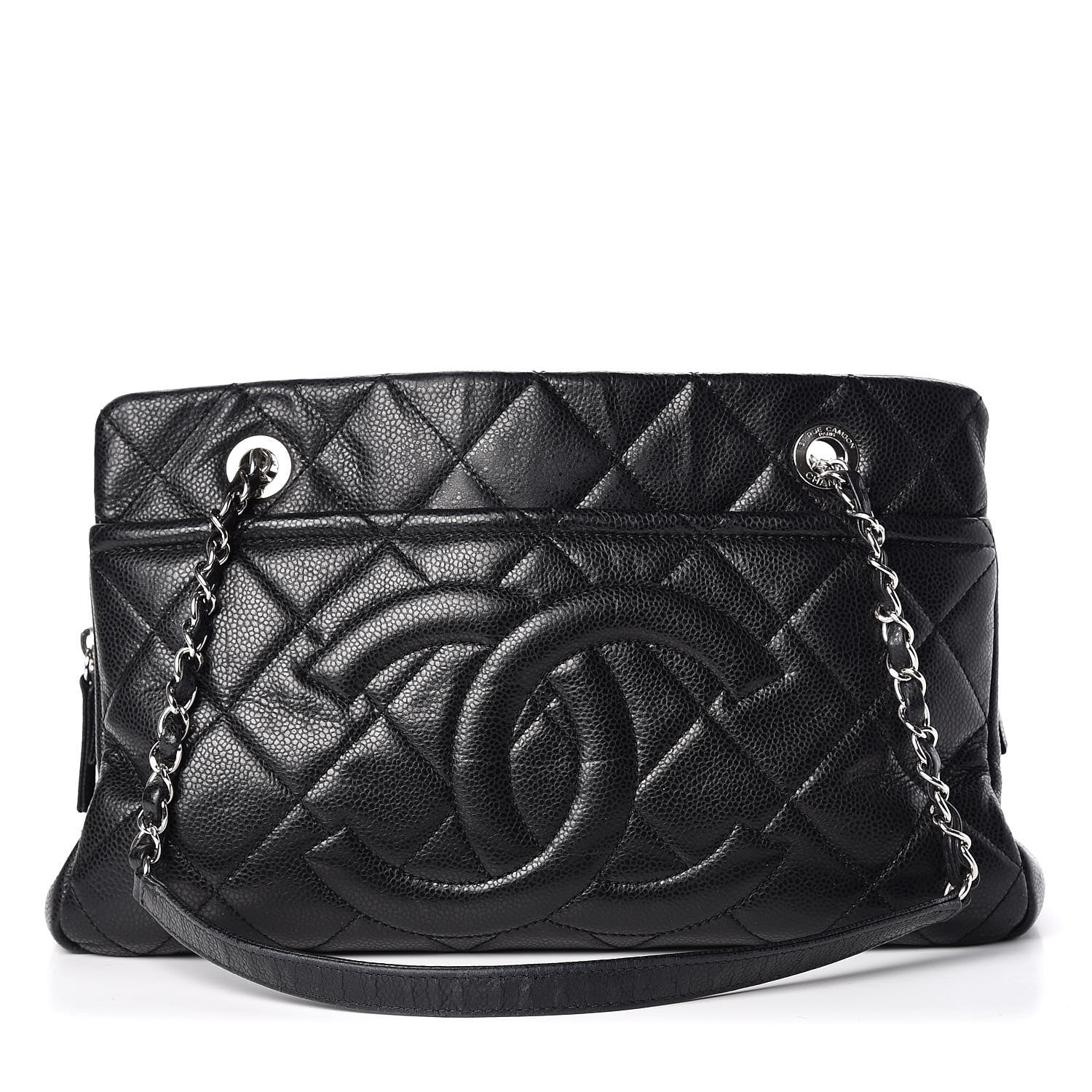 Chanel Caviar Quilted Timeless CC Soft Tote Black 1 of 18