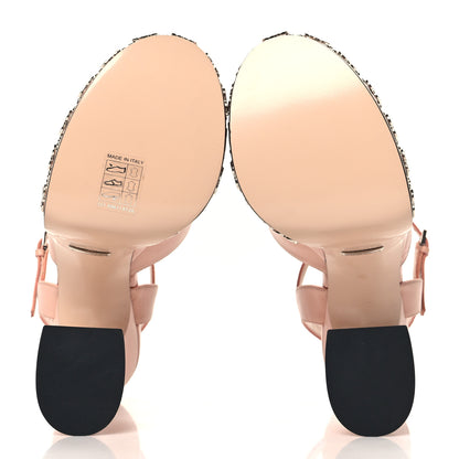 Gucci Malaga Kid Interlocking G Studs 155mm Platform Sandals 35 Perfect Pink 6 of 8