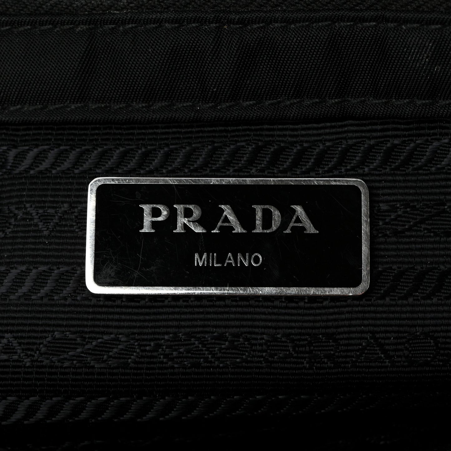 Nylon Tessuto Impuntu Quilted Tote Black