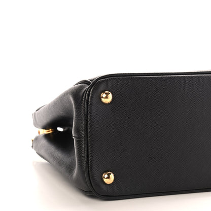 Prada Saffiano Small Galleria Double Zip Tote Black 8 of 9