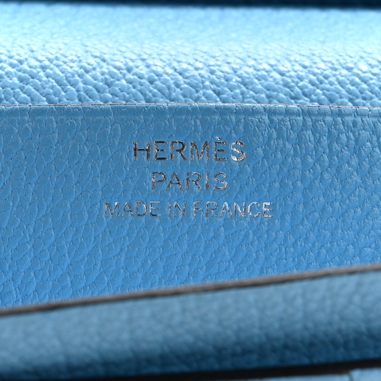 Hermes Chevre Mysore Bearn Gusset Wallet Celeste 6 of 15