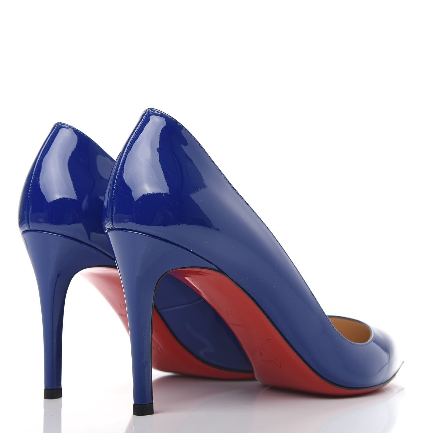Christian Louboutin Patent Pigalle 85 Pumps 37 Neptune 4 of 10