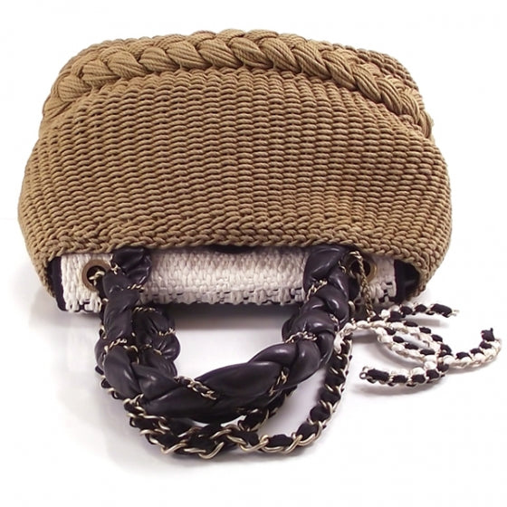 Chanel Woven Raffia CC Coco Country Tote 5 of 12