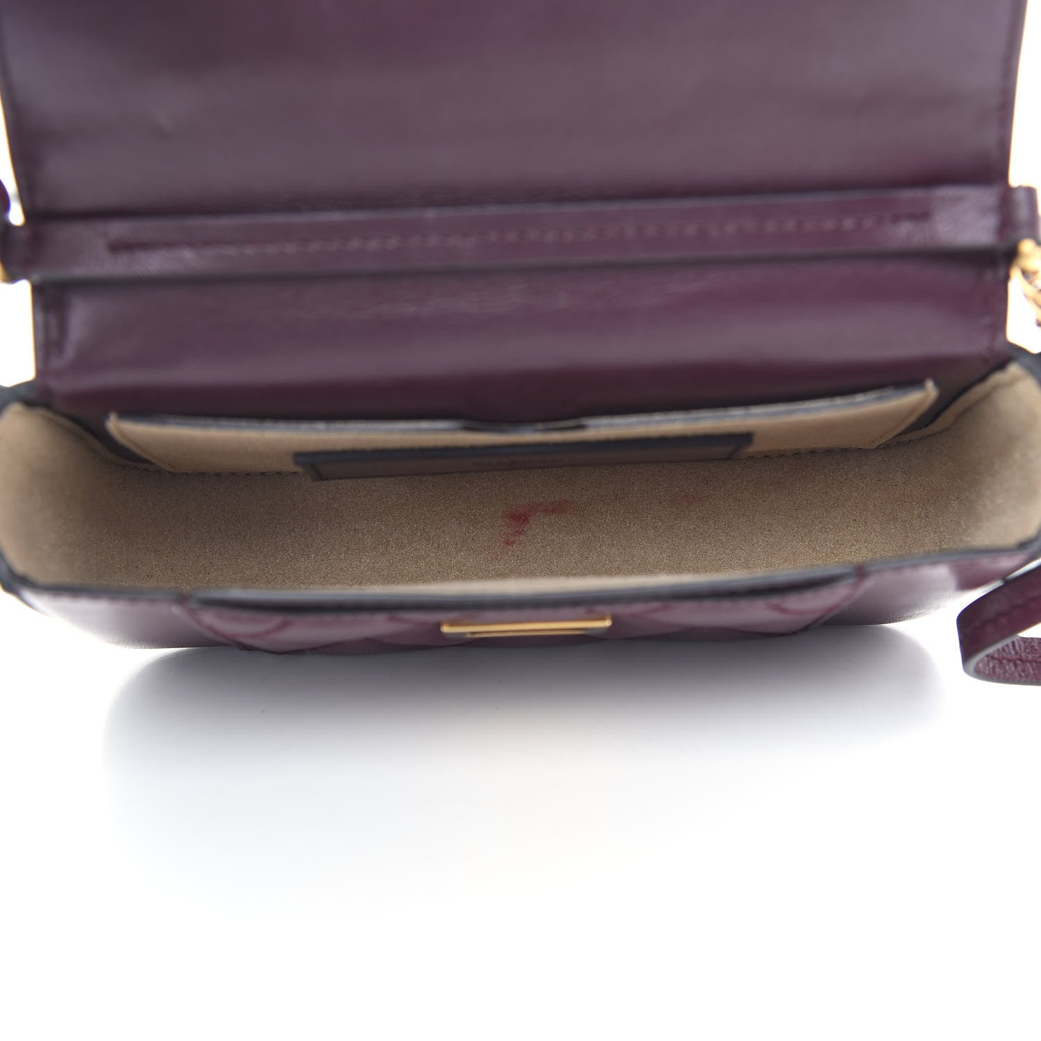 Givenchy Goatskin Quilted GV3 Mini Pocket Convertible Bag Aubergine 5 of 10
