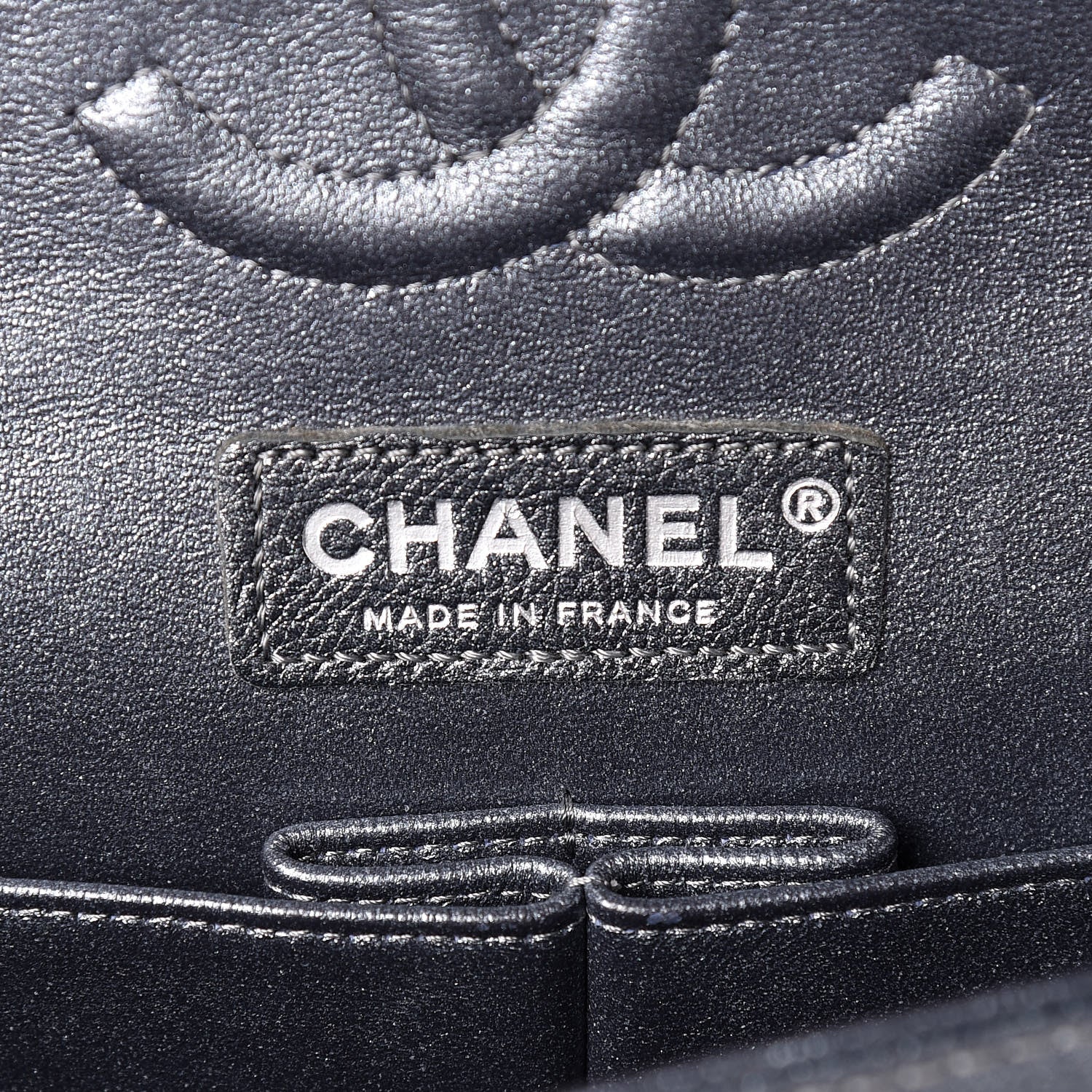 Chanel Pearly Caviar Quilted Medium Double Flap Grey 6 of 10