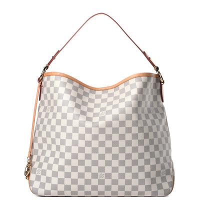 Louis Vuitton Damier Azur Delightful MM Rose Ballerine 1 of 8