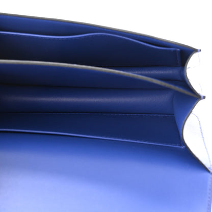 Hermes Tadelakt Constance 18 Bleu Electrique 5 of 11