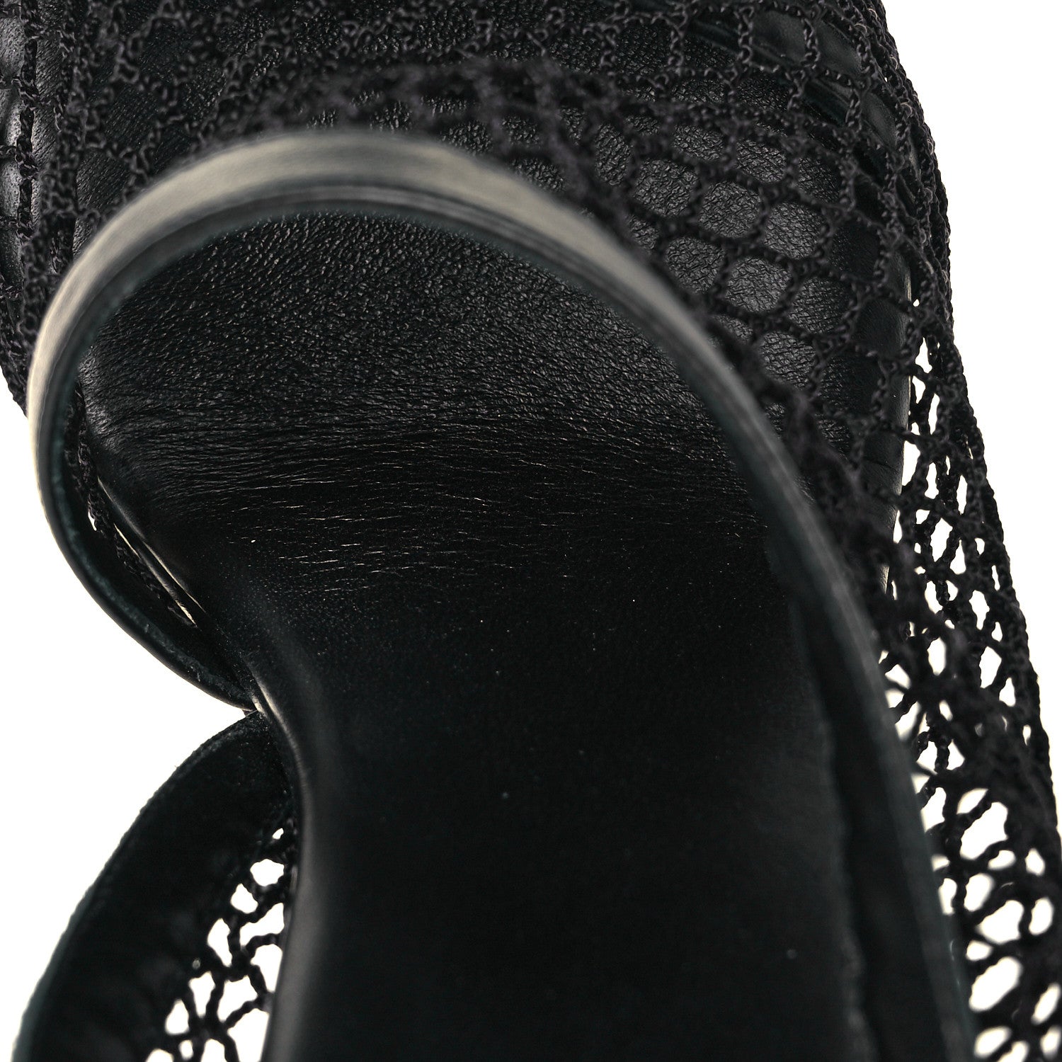 Bottega Veneta Mesh Nappa Chunky Chain Sandals 39 Black 8 of 9
