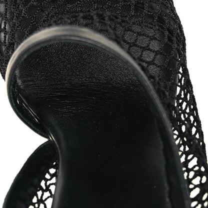 Bottega Veneta Mesh Nappa Chunky Chain Sandals 39 Black 8 of 9