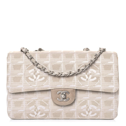 Chanel Nylon Medium Travel Flap Light Beige 1 of 11