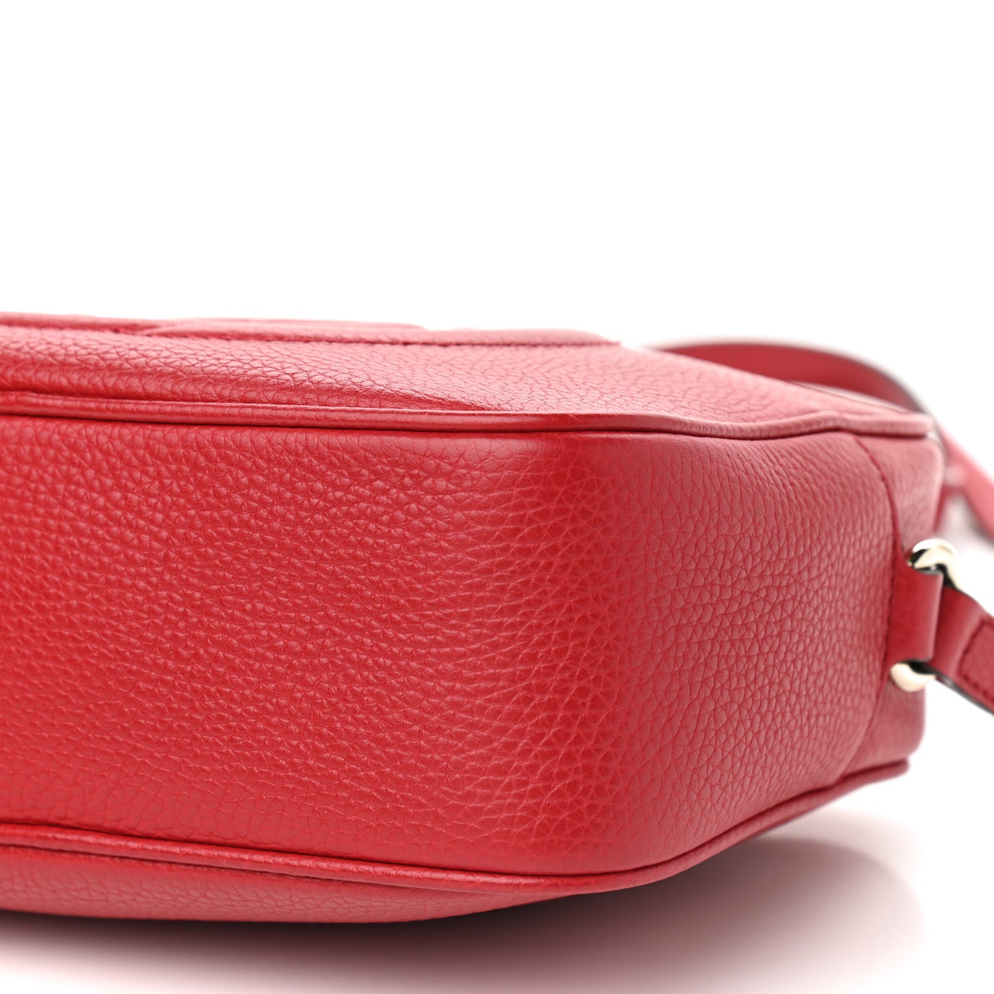 Pebbled Calfskin Small Soho Disco Bag Tabasco Red
