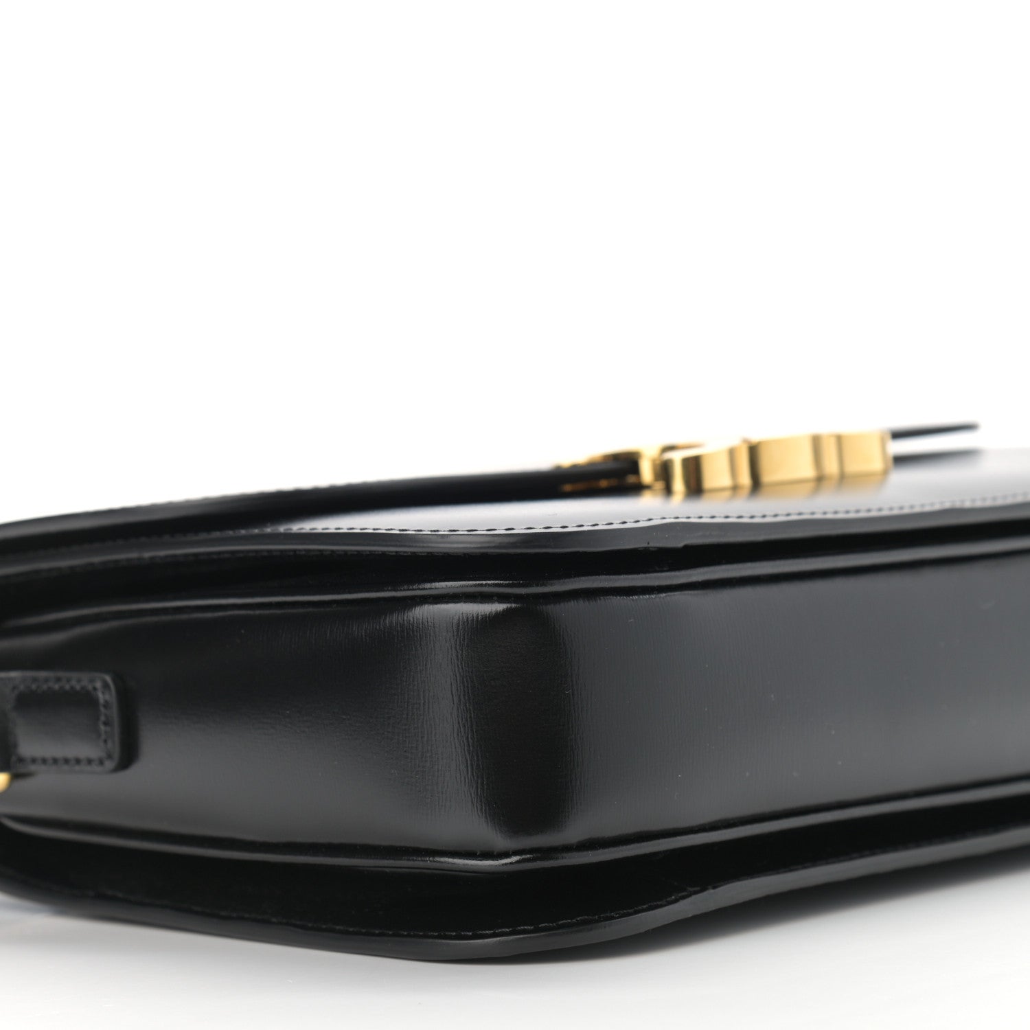 Celine Shiny Calfskin Medium Triomphe Black 11 of 14