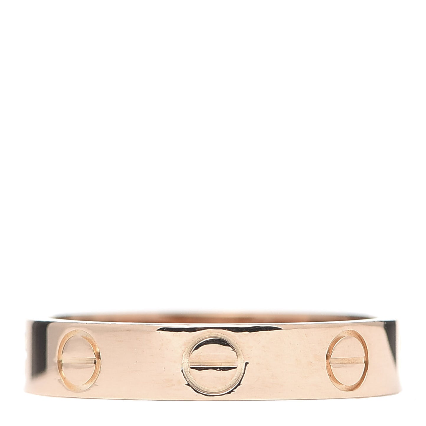 18K Pink Gold 3.5mm LOVE Wedding Band Ring 49 4.75