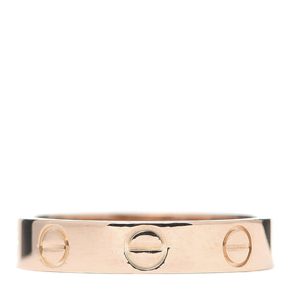 Cartier 18K Pink Gold 3.5mm LOVE Wedding Band Ring 49 4.75 3 of 4