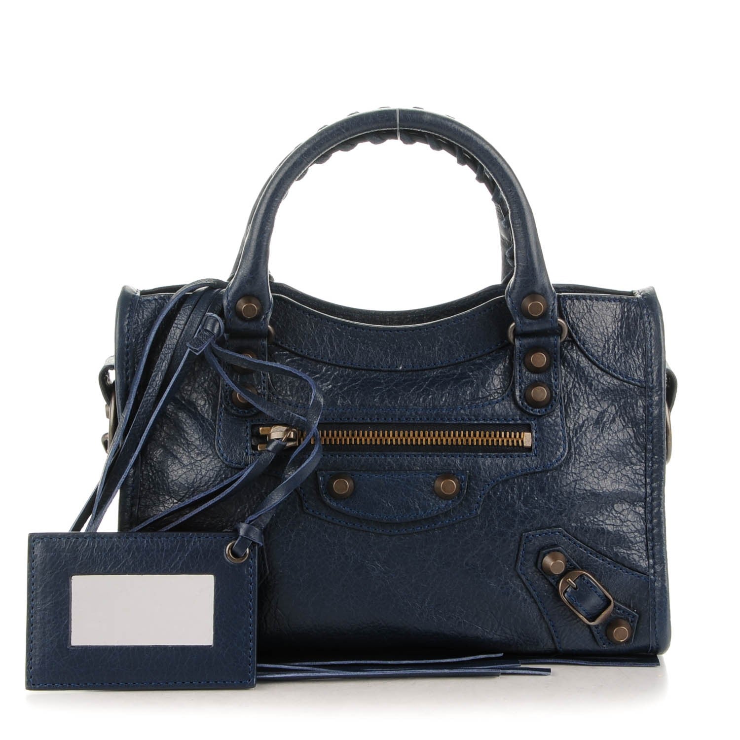 Balenciaga Agneau Classic Hardware Mini City Bleu Obscur 1 of 8