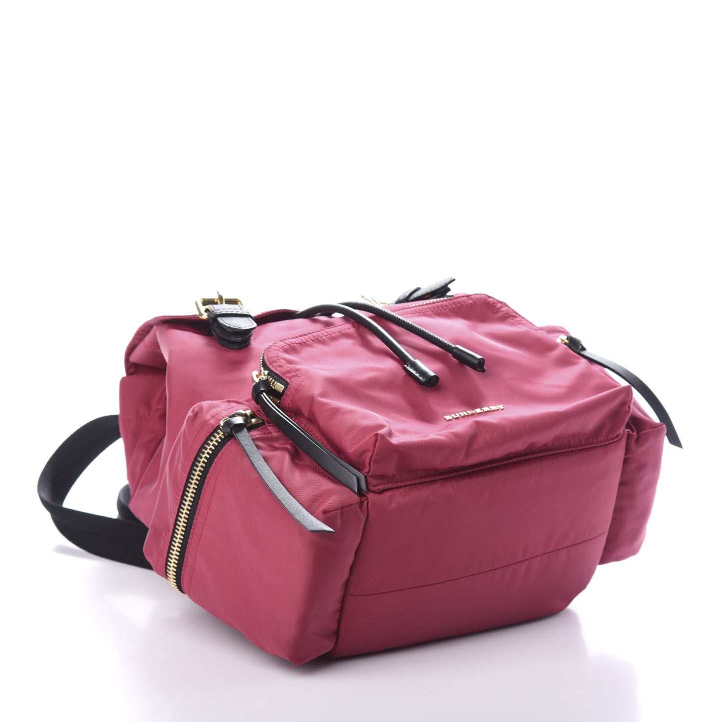 Nylon Medium Rucksack Backpack Plum Pink