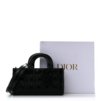Christian Dior Calfskin Cannage Diamond Medium Lady D-Joy Black 14 of 14