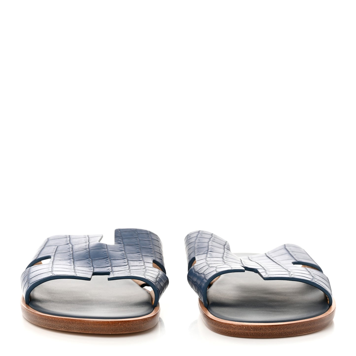 Matte Niloticus Crocodile Mens Izmir Sandals 44 Mykonos
