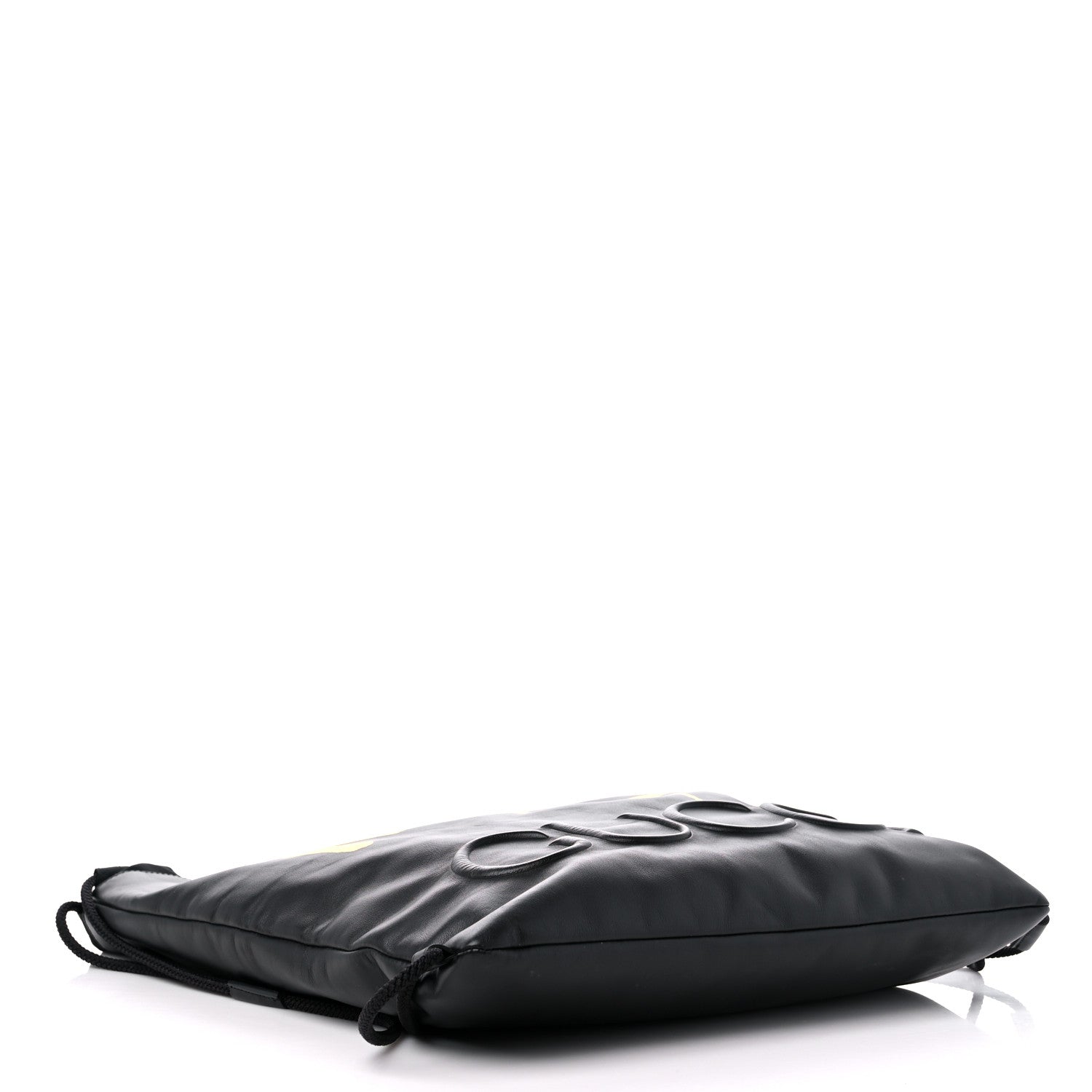 Gucci Calfskin Small GucciGhost Drawstring Backpack Black 4 of 11