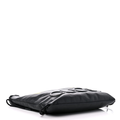 Gucci Calfskin Small GucciGhost Drawstring Backpack Black 4 of 11