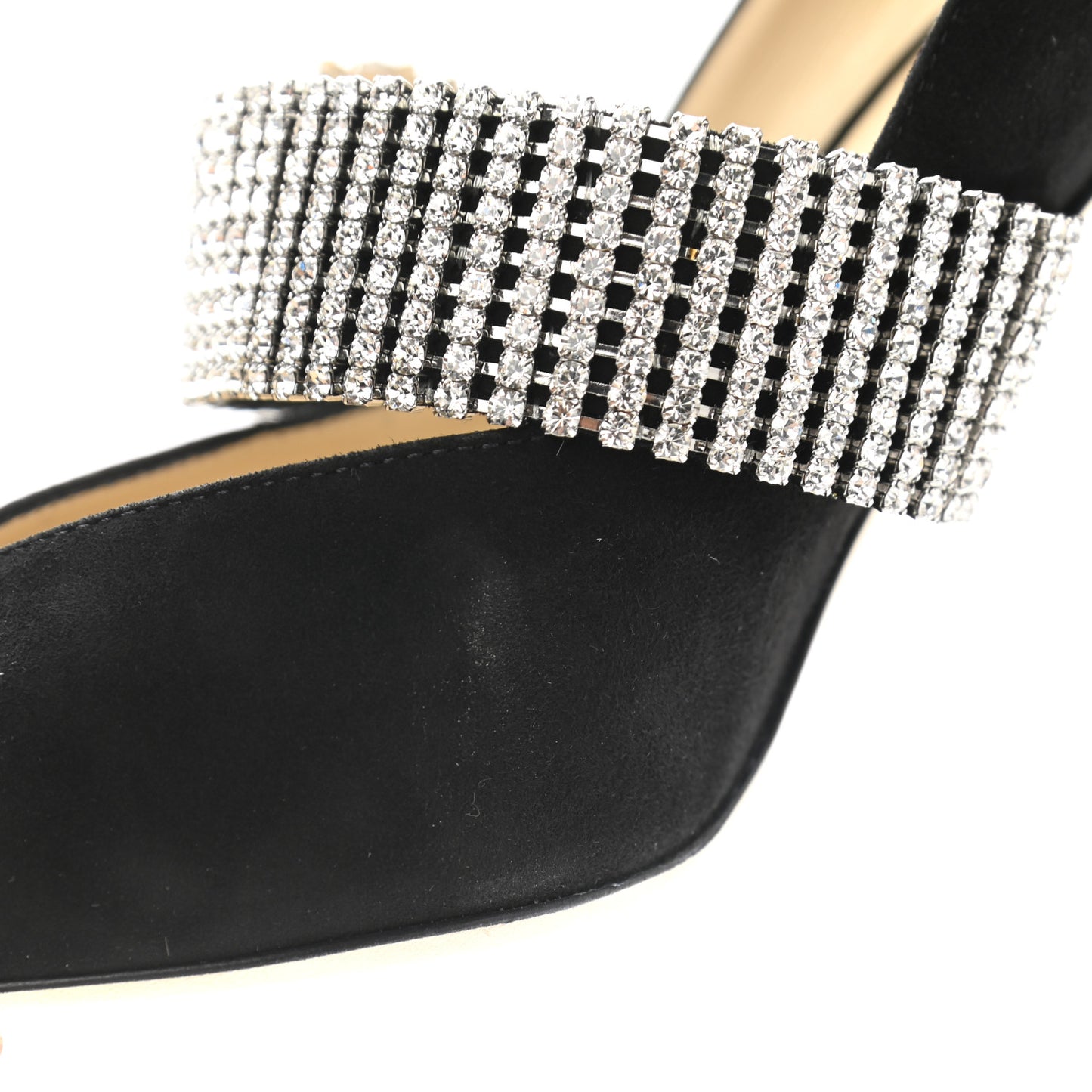 Suede Crystal Kari 90 Pumps 39 Black