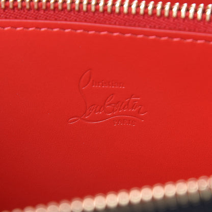 Christian Louboutin Calfskin Empire Panettone Spiked Zip Around Wallet Black 6 of 6