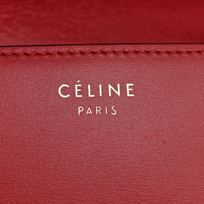Celine Smooth Calfskin Small Classic Box Flap Bag Red 6 of 13