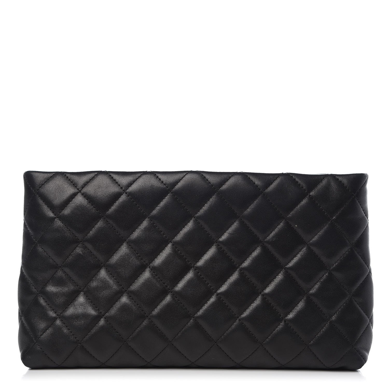 Chanel Lambskin Quilted Clutch Black 1 of 10