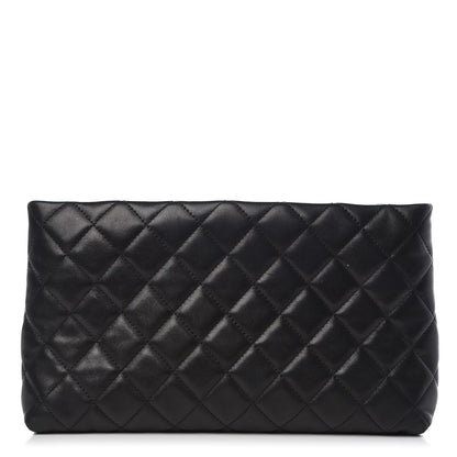 Chanel Lambskin Quilted Clutch Black 1 of 10