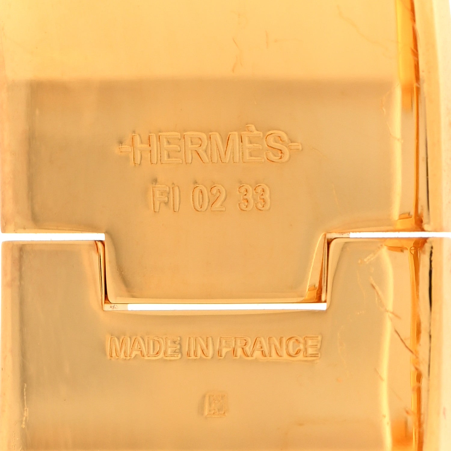 Hermes Enamel Printed Wide Musee Clic Clac H Bracelet PM Ecume 4 of 4
