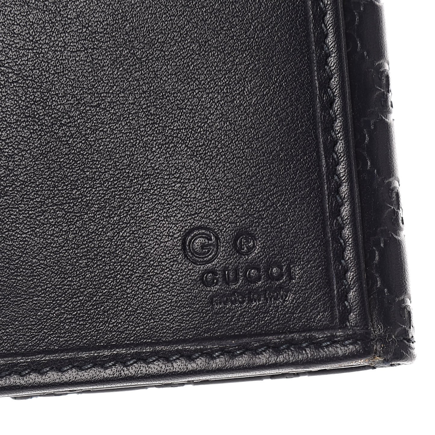 Microguccissima Continental Flap Wallet Navy