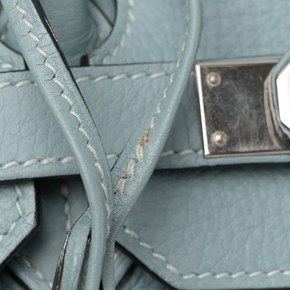 Hermes Taurillon Clemence Birkin 35 Ciel 21 of 26