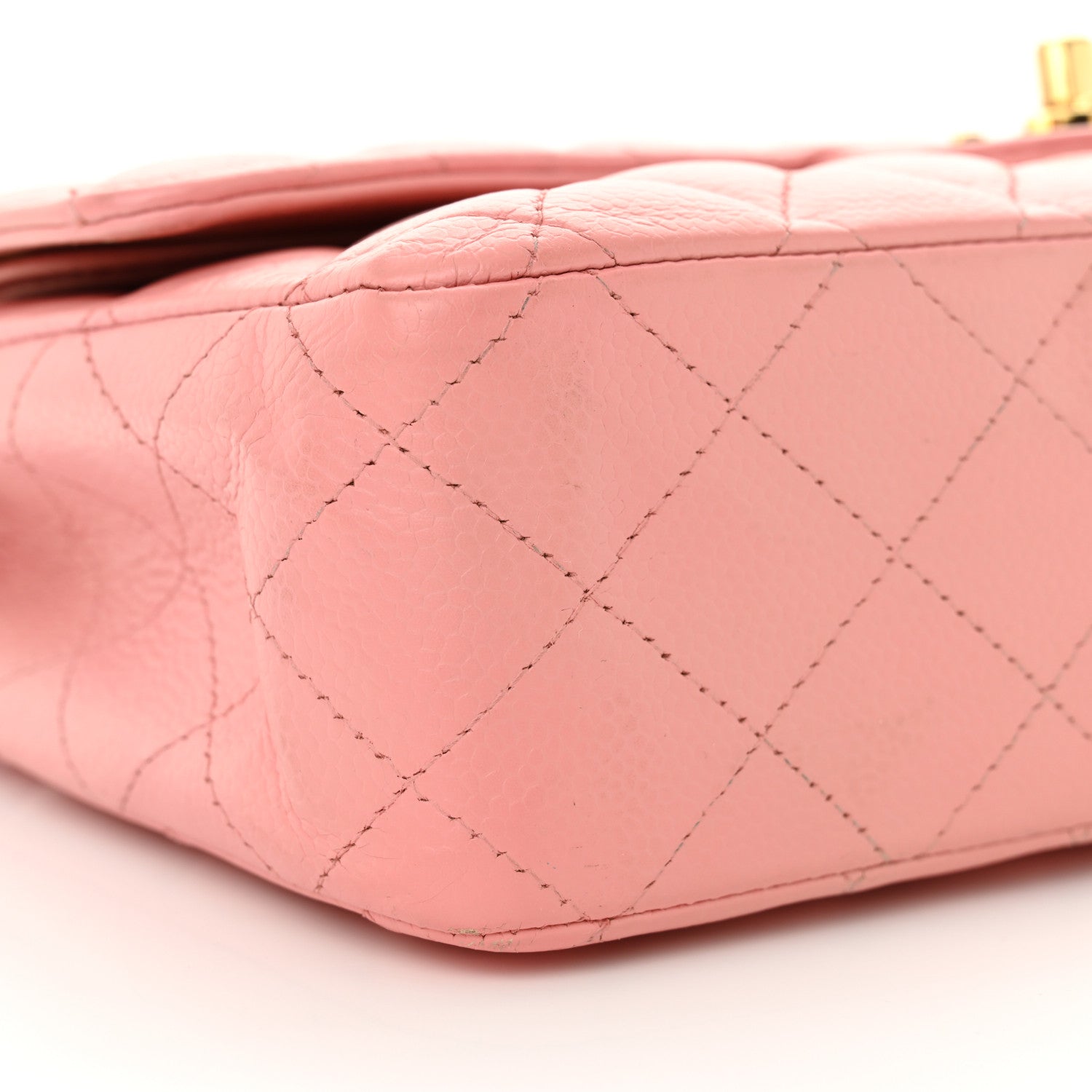 Chanel Caviar Quilted Medium Double Flap Pink 10 of 17