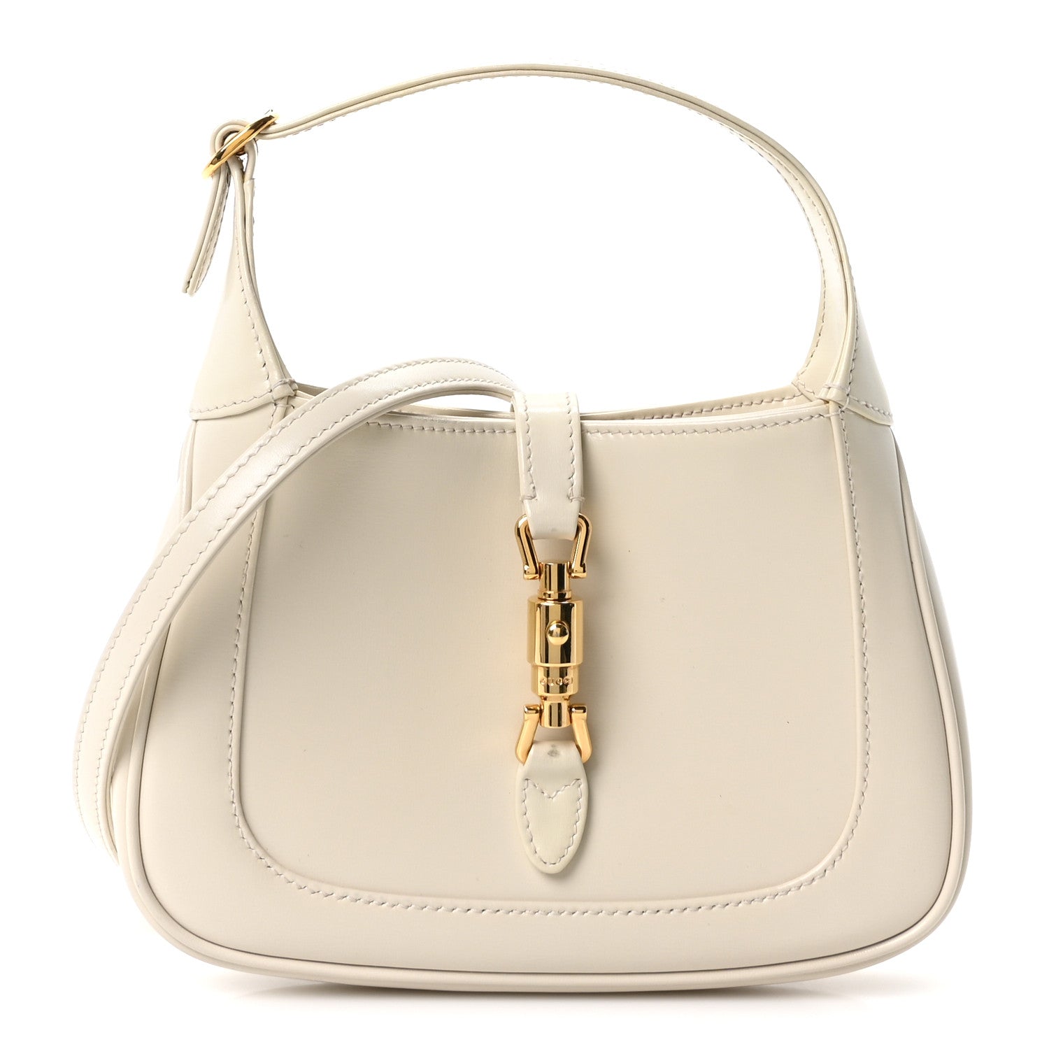 Gucci Boarded Dyana Lux Calfskin Mini Jackie 1961 Hobo Mystic White 1 of 10